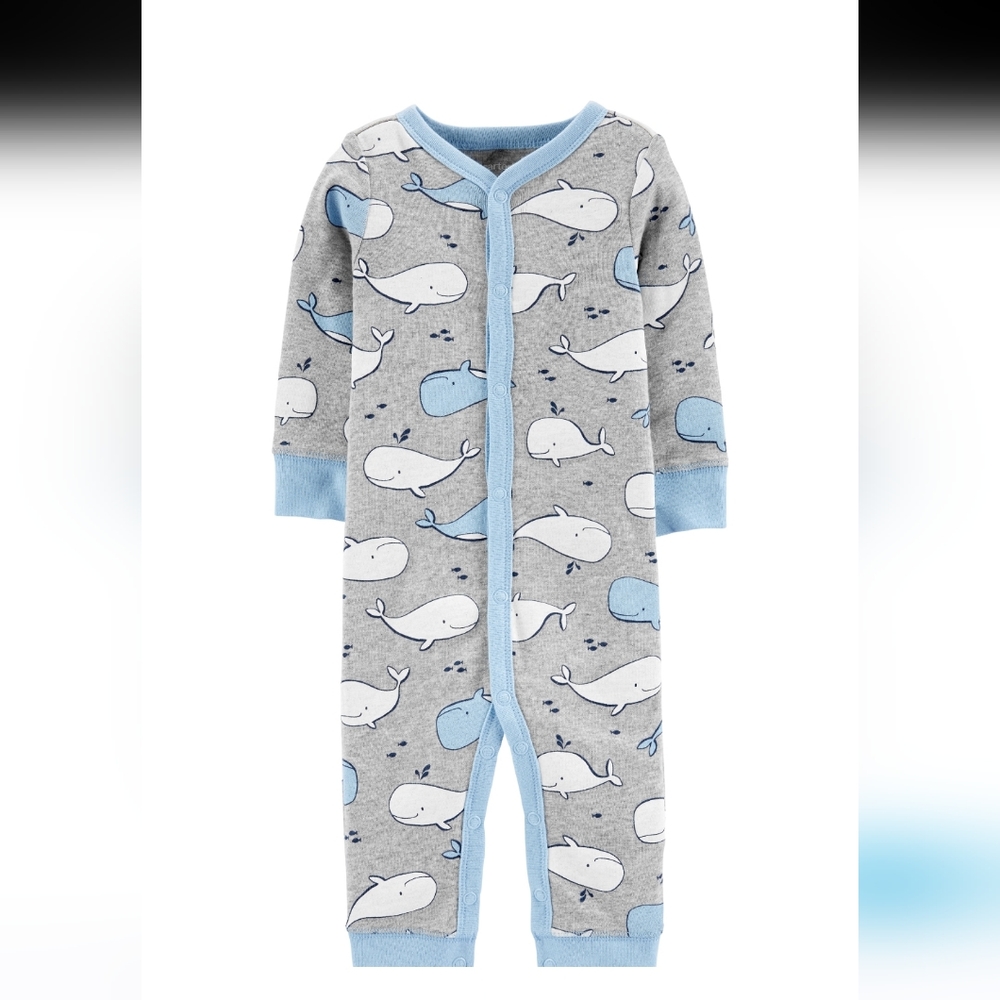NWOT Whale Snap-Up Cotton Sleep & Play 🐋 🐳